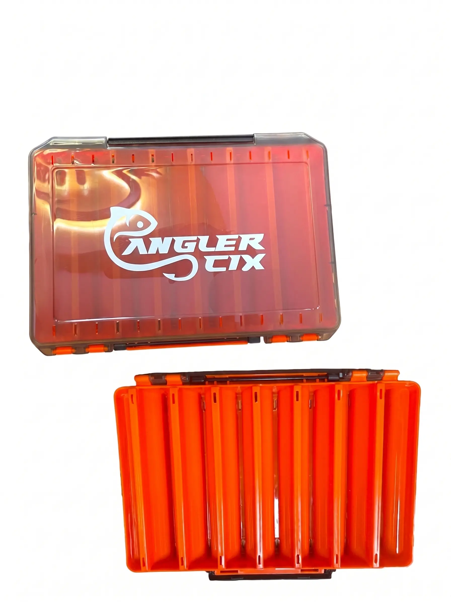 CAJA SEÑUELERA ANGLERCIX FISHING LURE BOX ORANGE